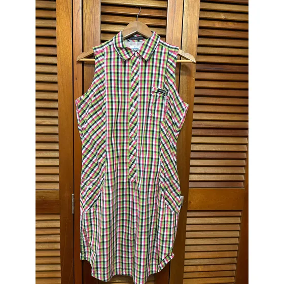 Vestido Columbia Playero De Cuadros