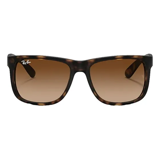 Anteojos de sol Ray-Ban Justin Classic RB4165 talle Standard diseño Degradado armazón matte havana y lente brown