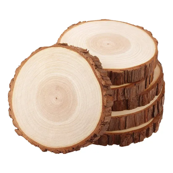 Tronco De Madera Natural 21cm