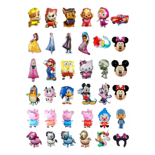 Pack Globos Infantiles 25unidades + Varillas. Tamaño 30-35cm