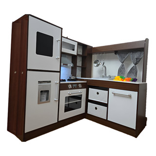 Cocina De Madera Infantil Horno Estufa Refri Ice Maker Tarja Cocina De Madera Infantil Horno Estufa Refri Ice Maker Tarja