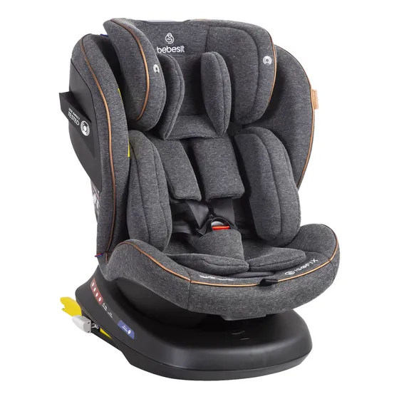 Silla de Auto Convertible Supra 360° Premium Gris Bebesit