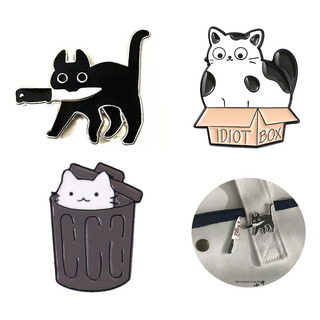 Broches De Colección De Gatos Alfileres De Esmalte De Gatito Broches De Colección De Gatos Alfileres De Esmalte De Gatito