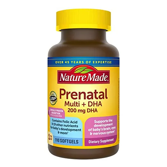 Suplemento Prenatal Nature Made Con Ácido Fólico Prenatal +