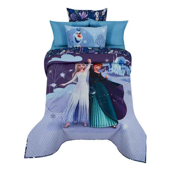 Edrecolcha Matrimonial Diferentes Diseños - Providencia Color Lavanda Frozen Queens