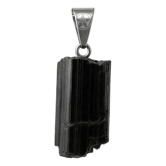 Dije Turmalina Negra En Bruto Mini - Estrella Sagrada