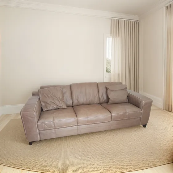 Natuzzi Editions Sillón Italiano Cuero Cosido A Mano Nuevo 3