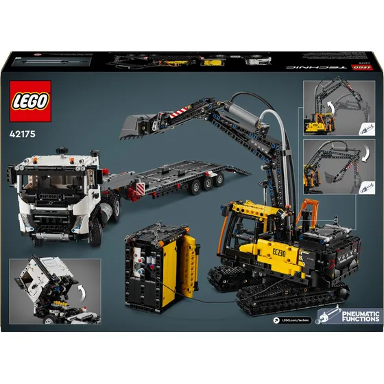 Lego Technic Camión Fmx Y Excavadora Eléctrica Volvo 42175 2274 Volvo