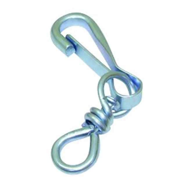 Mosquetones Con Destorcedor Galvanizado N°100