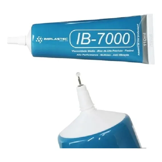 Cola Adesiva Para Celular Ib7000 Semitransp. Implastec 110ml