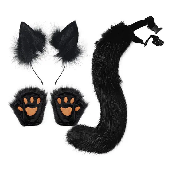 T Accesorios De Cosplay De Cola De Orejas De Zorro Para