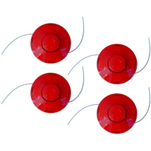 4 Cabezal Universal Desbrozadora 52cc 43cc 33cc Color Rojo