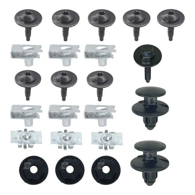 Kit 23 Pcs Grampo Parabarro Dianteiro Onix 2017 2018 2019