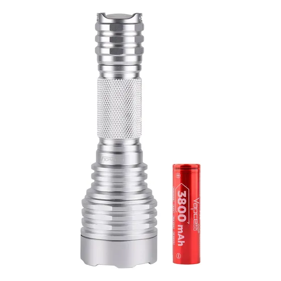 Lanterna Convoy Comboio C8+ Com Luminus Sst40 6500k +bateria