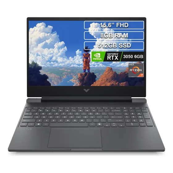Portatil Hp Victus Gaming Ryzen 7 7445hs 8gb 512gb Rtx 3050 Gris | Cuotas sin interés