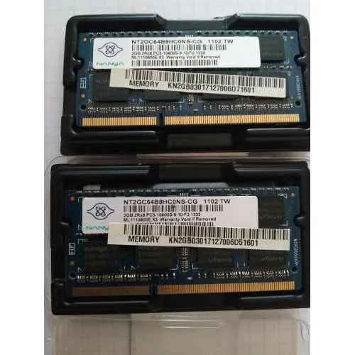 Memória RAM 4GB 2 Nanya NT2GC64B8HC0NS-CG
