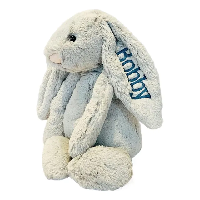 Jx Conejito Peluche Personalizado Con Nombre Bordado A Mano