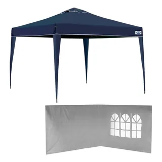 Gazebo DobrĂĄvel 3x3 M Partes Em AlumĂnio + 2 Paredes Brancas Gazebo DobrĂĄvel 3x3 M Partes Em AlumĂnio + 2 Paredes Brancas