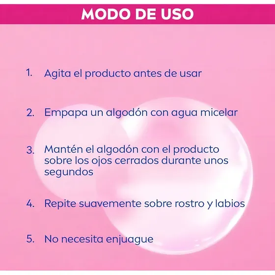 Agua Micelar Hidratante Complejo Aminoacidos 400ml Piel Seca