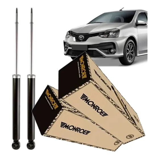 Par De Amortecedor Toyota Etios Hatch Sedan Traseiros Monroe