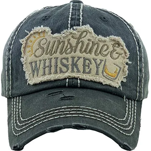 Sombrero De Parche Angustiado: Cristal De Whisky De 5b9x0