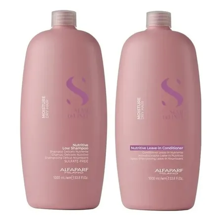 Kit Alfaparf Semi Di Lino Moisture Condicionador Shampoo