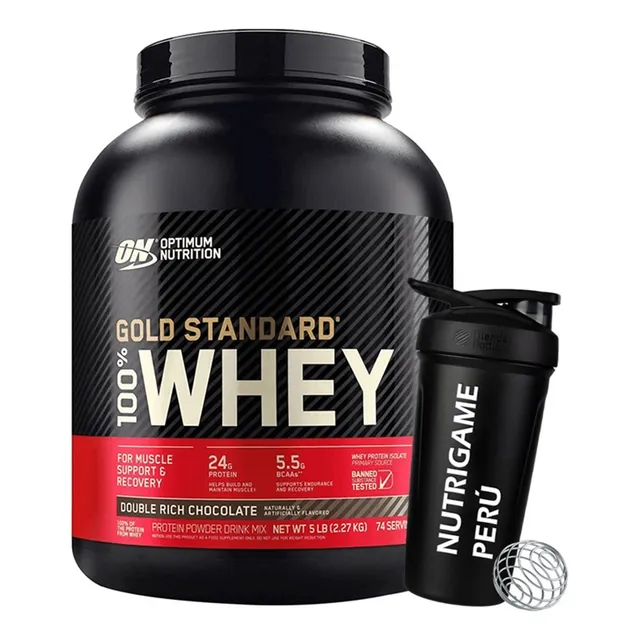 Proteina Gold Standard 100% Whey 5lbs+regalo - Tienda Fisica