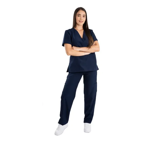 Uniforme Enfermeria Estetica Antifluido Scrub 