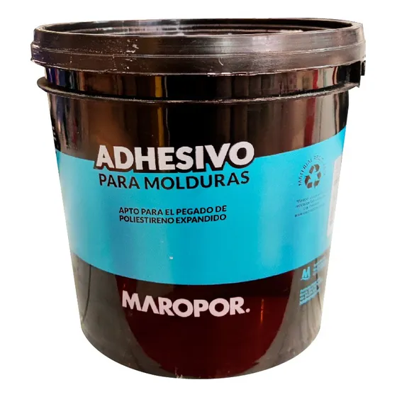 Pegamento Sellador Para Molduras Maropor Balde 7 Kg Blanco
