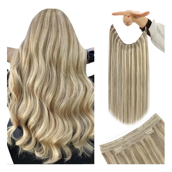 Youngsee - Extensiones De Cabello Con Hilo Invisible Color R