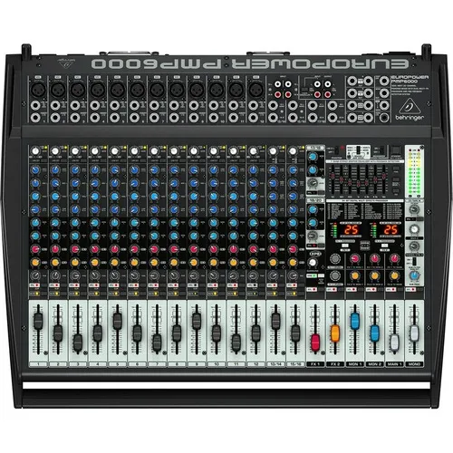 Behringer Pmp6000 Consola Potenciada 16 Canales 800 Watts X