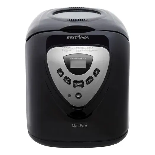 Panificadora Multipane 12P Com Função Timer e Antiaderente Potência de 650W Cor Preto Britânia 220v