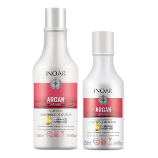Inoar Kit Argan Infusion Controle De Queda (2 Produtos) Inoar Kit Argan Infusion Controle De Queda (2 Produtos)