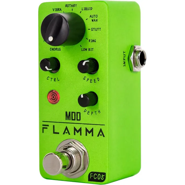 Mini Pedal De Modulacion Flamma Fc05 Con Chorus Flanger T...