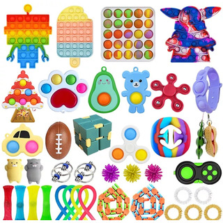 Caja Sorpresa Antiestres Popit Fidget Toys X 15 Caja Sorpresa Antiestres Popit Fidget Toys X 15