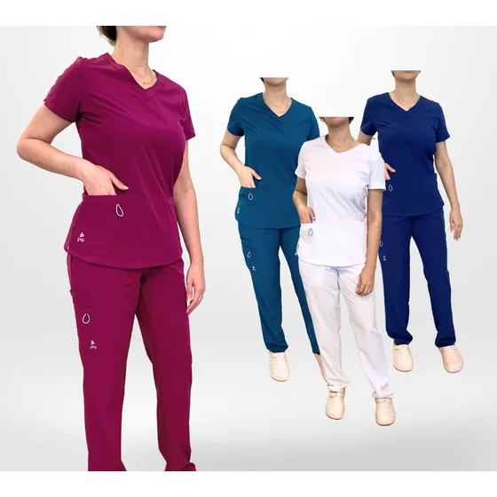 Conjunto Elastizado De Casaca Entallada Y Pantalón Azul Petróleo M