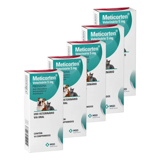 Kit 5x Meticorten 5mg  Anti-inflamatorio