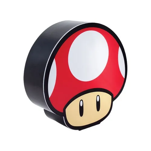 Lampara De Mesa Led Super Champiñón Rojo Mario Bros 