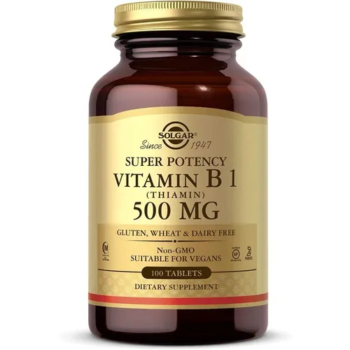 Solgar Vitamin B1 500mg 100tab Sabor Neutro