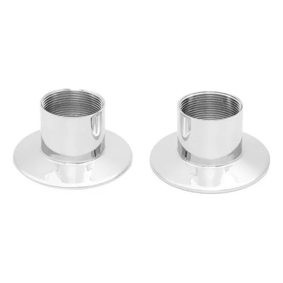 Juego De Chapetones Para Llave Empotrar Cromadas Rugo Re-15