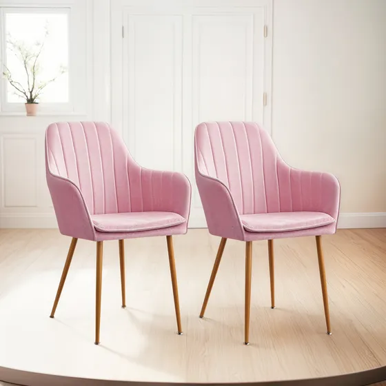 Set X2 Silla Decorativa Sala Comedor Dormitorio Refadela