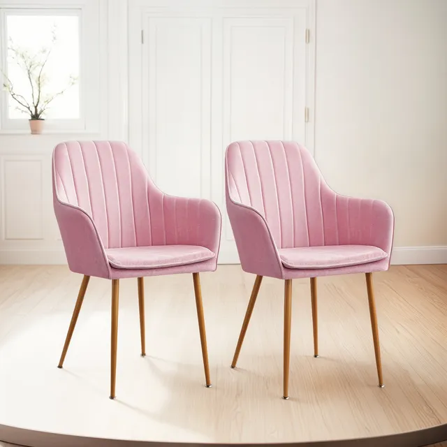 Set X2 Silla Decorativa Sala Comedor Dormitorio Refadela