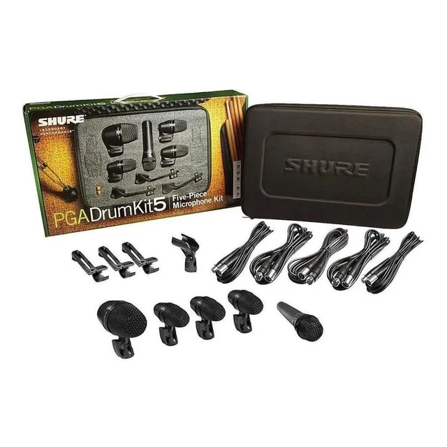 Micrófonos Para Batería De 5 Piezas Shure Pgadrumkit5