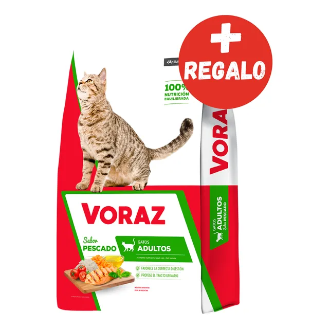 Voraz Gato Adulto Pescado X 20 Kg - Happy Tails