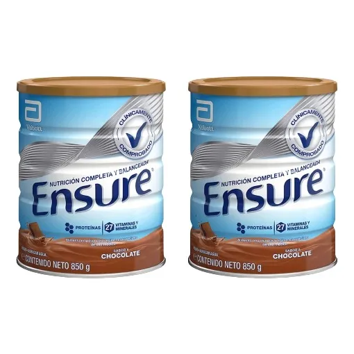 Ensure Sabor Chocolate 850 Grs - Pack X2 