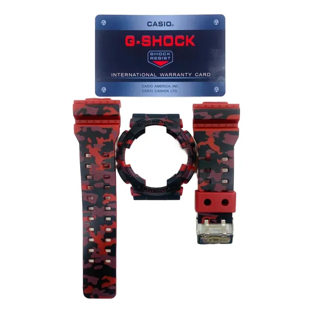 Kit Casio Carcasa + Correa G-shock Verde Camuflaje  Ga-100 