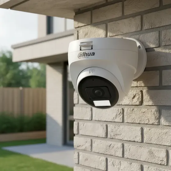 Cámara Domo Dahua Full HD 2MP con Micrófono, Visión Nocturna y Audio Interior/Exterior