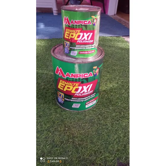 Pintura  Exposica Manpica Gris Medio Con Su Catalizador