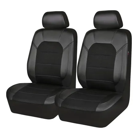 Capas De Couro Ecológicas Para Bancos De Carros 2 Lugares Preto