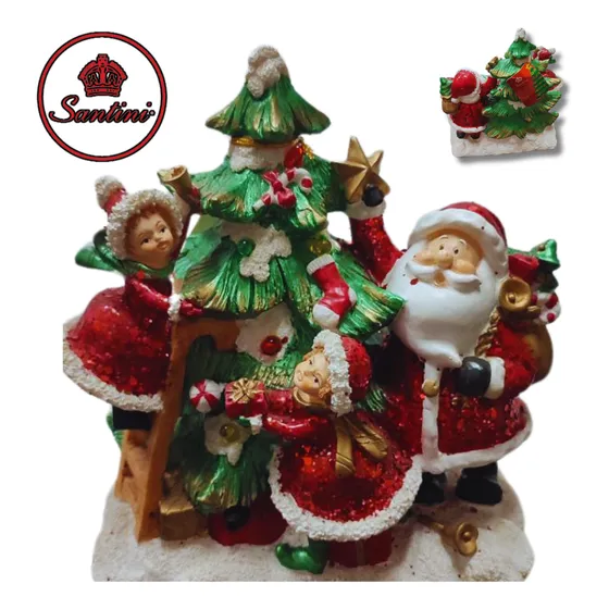 Árbol De Navidad Con Santa Decora Tu Casa Marca Santini